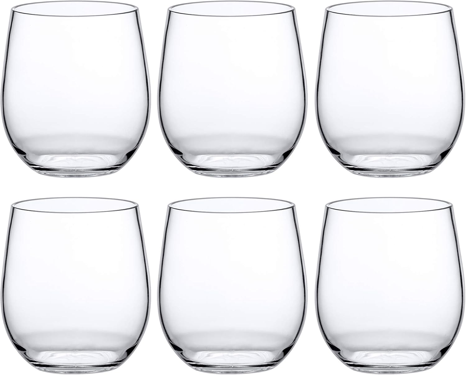 Unbreakable Tritan Wine Glasses Set of 6