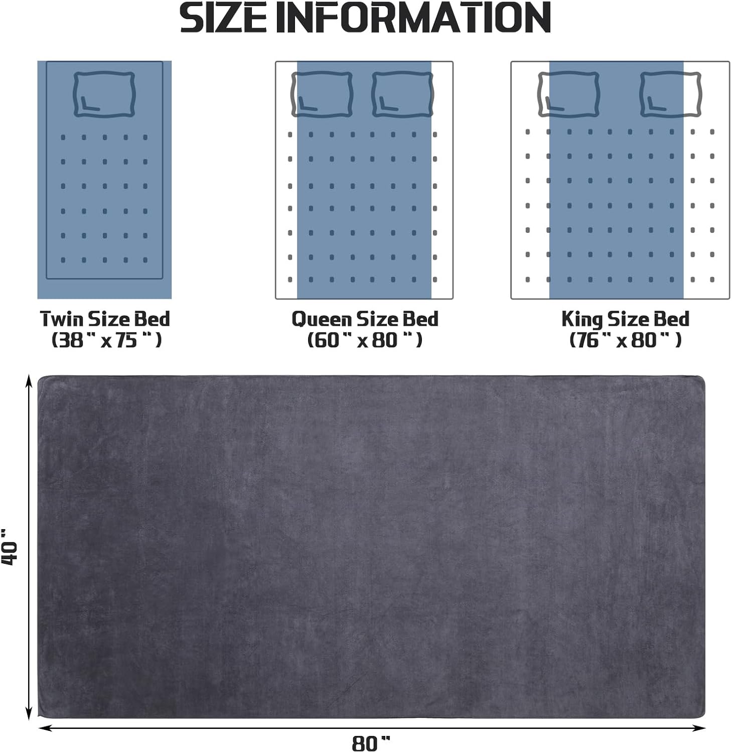 Mixweer 40 x 80 Inch Oversized Fleece Bath Towel