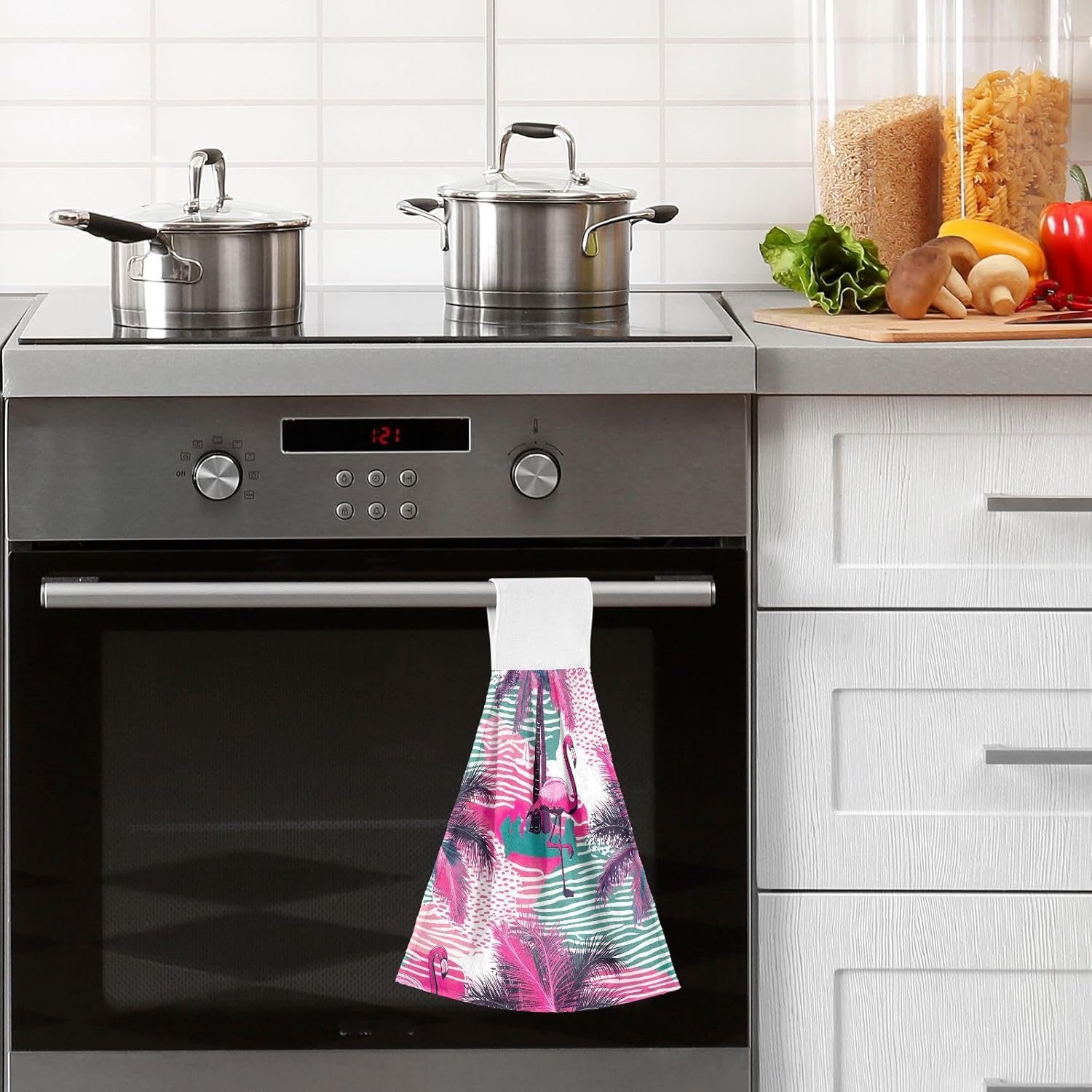 RPLife - Pink Flamingo Hanging Towels for Kids - Super Soft and Absorbent