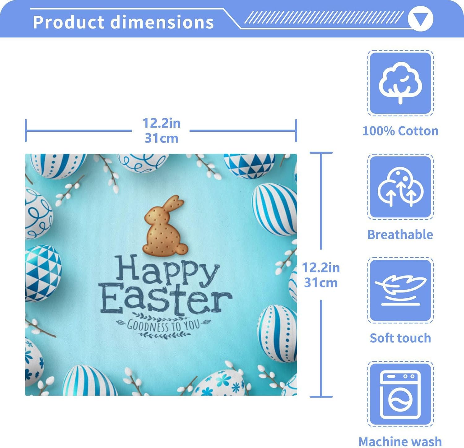 Easter Bunny Soft Washcloth Set