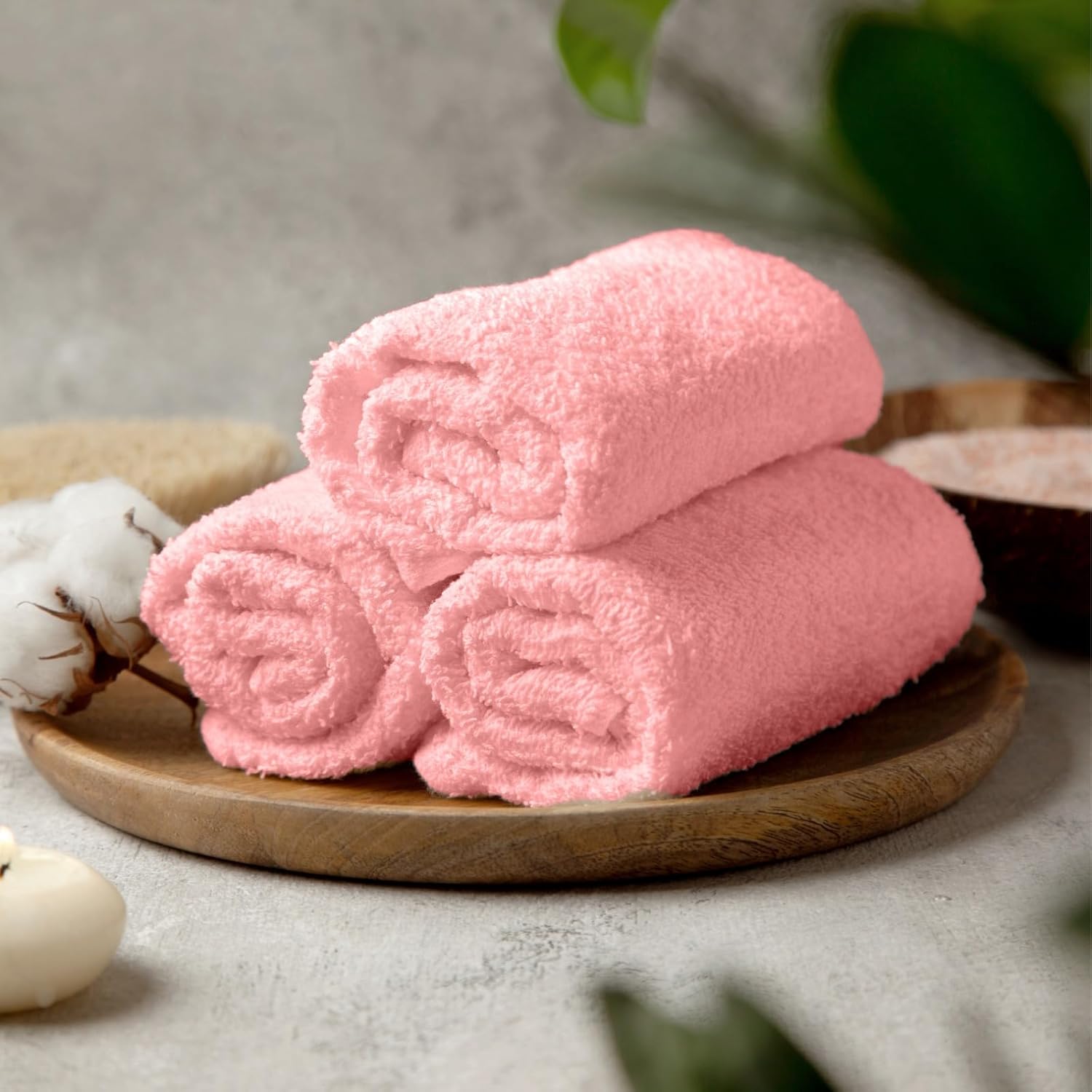12-Piece 100 Cotton Absorbent Washcloth Set