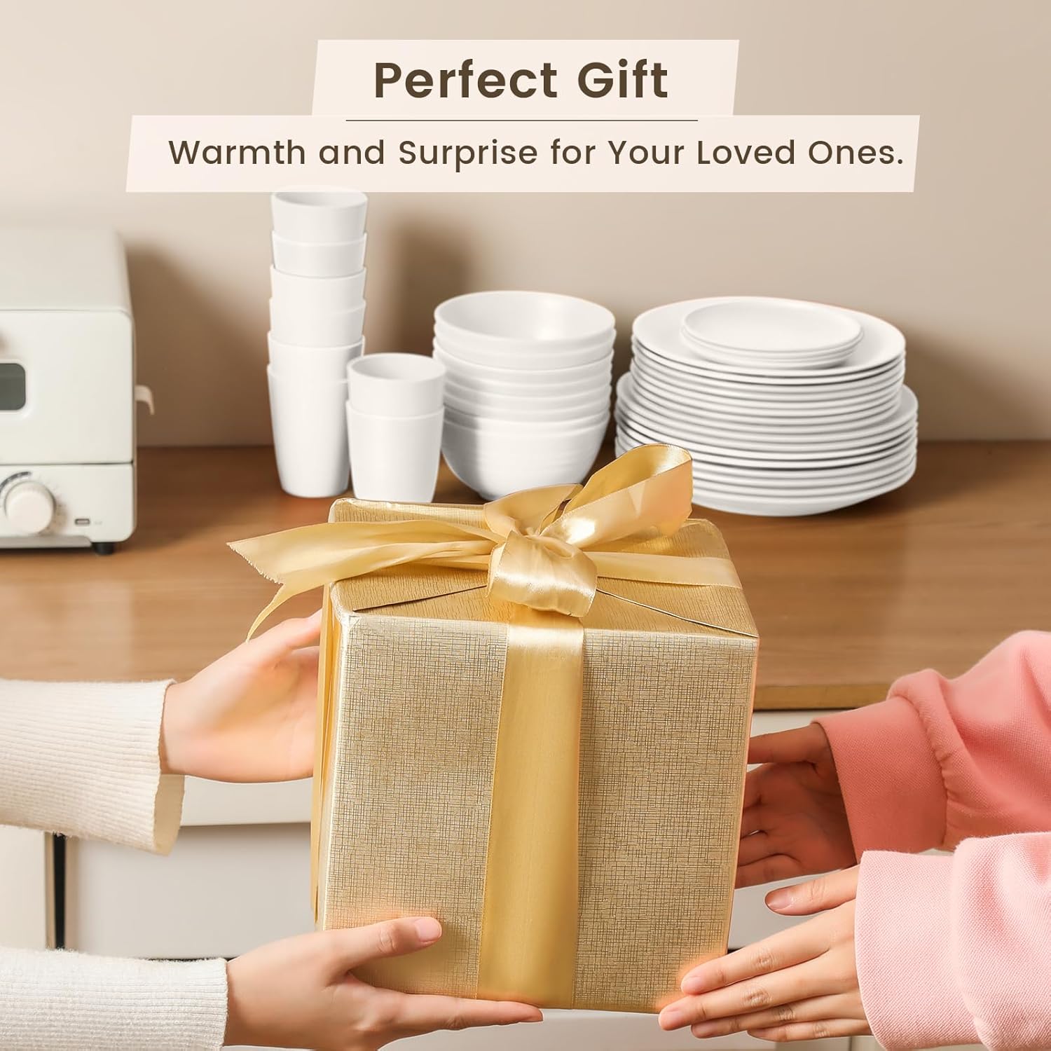 Durable and Elegant 40-Piece Dinnerware Set for 8