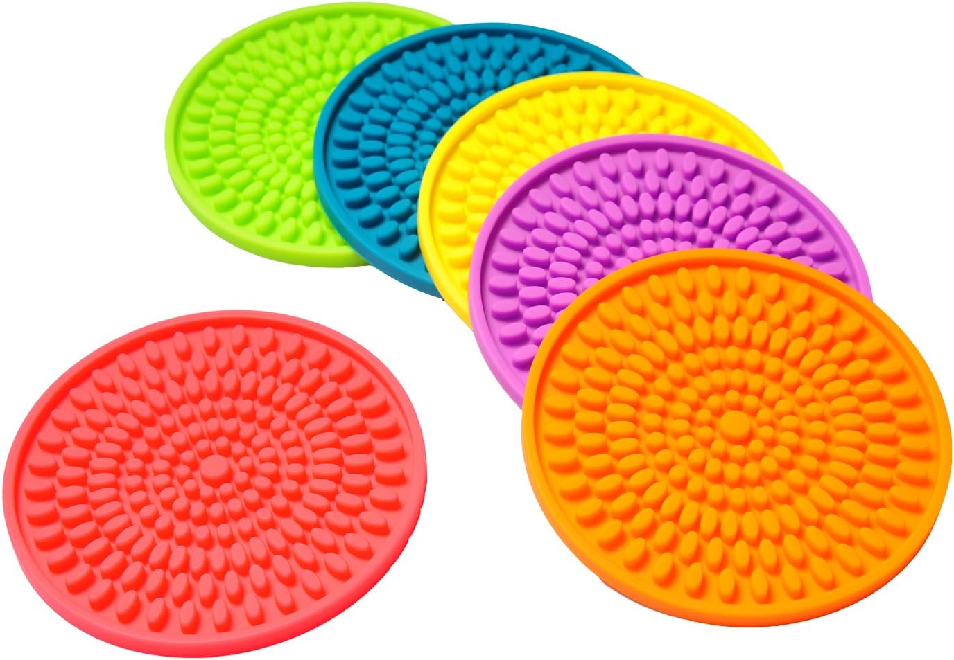 Rainbow Coasters Set for Spills Bites Set of 6