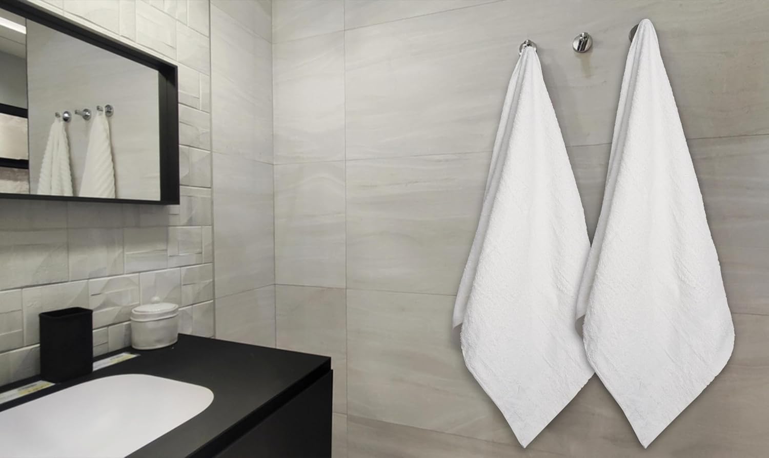 High-Quality White Bath Towels for Commercial Use