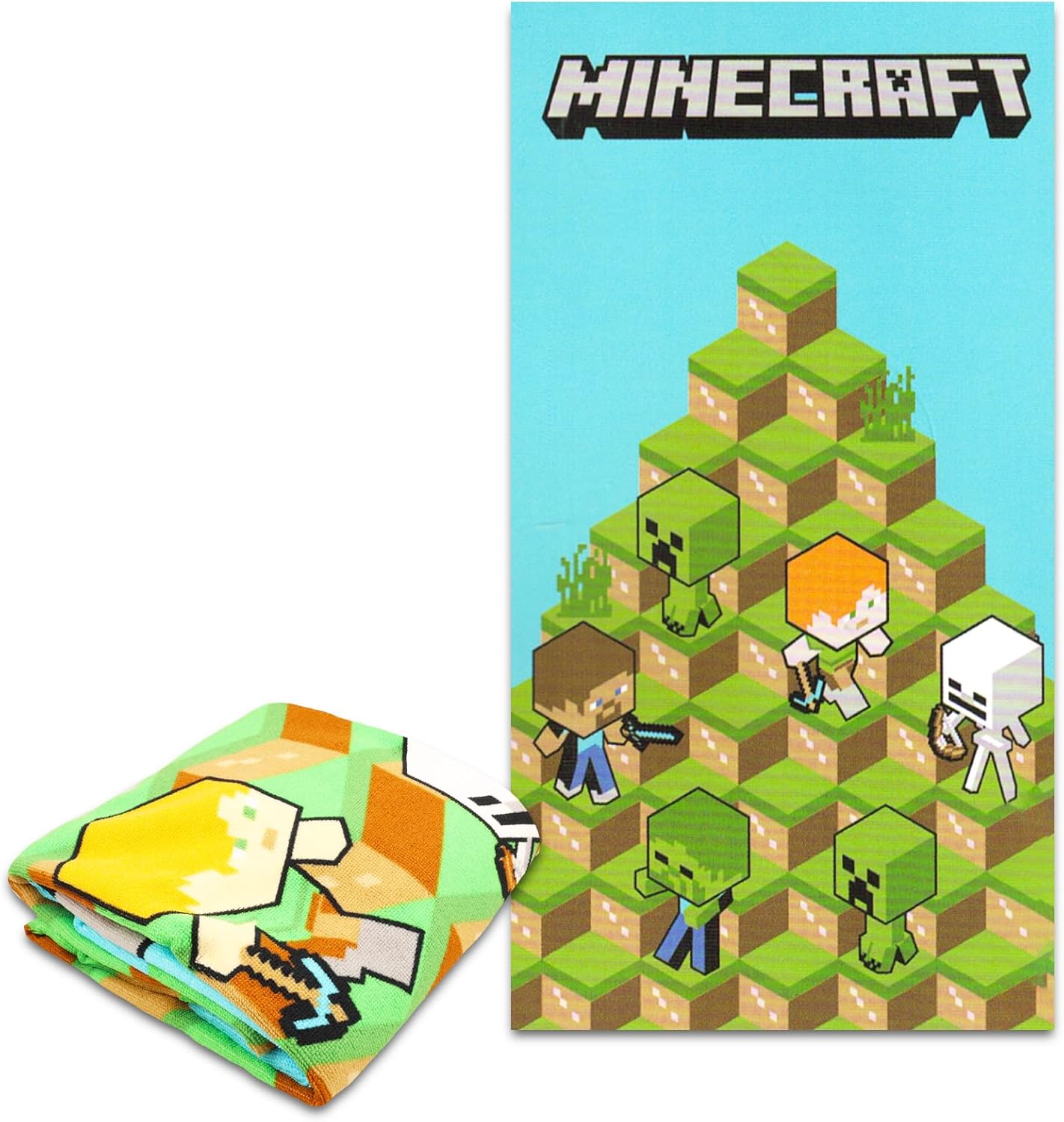 Minecraft Beach Towel Stickers Cool Decor for Boys Girls