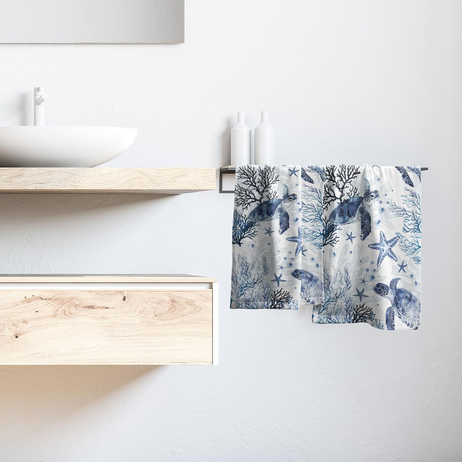 Nautical Hand Towels for Bathroom Set