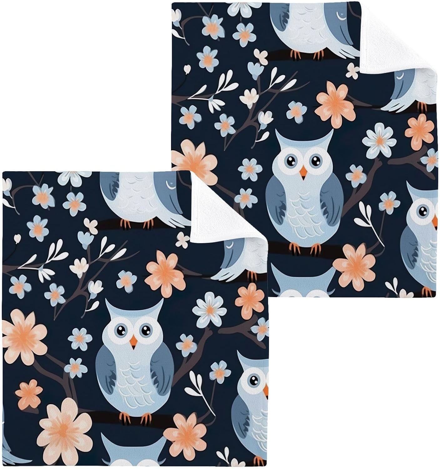 Yetasbin Owl Washcloths