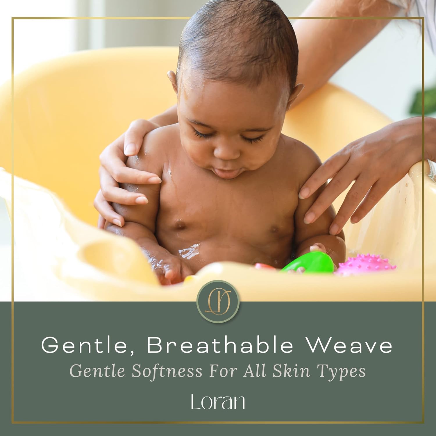 Loran Sky Blue Facial Washcloths