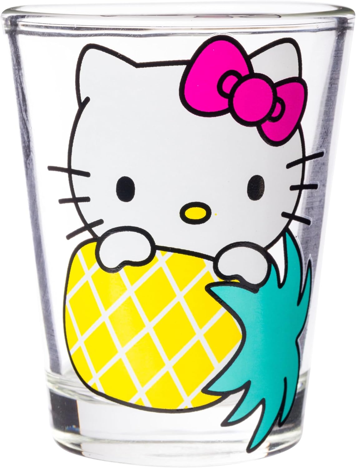 Silver Buffalo Sanrio Hello Kitty Fruit Strawberry 4 Pack Mini Glass Set