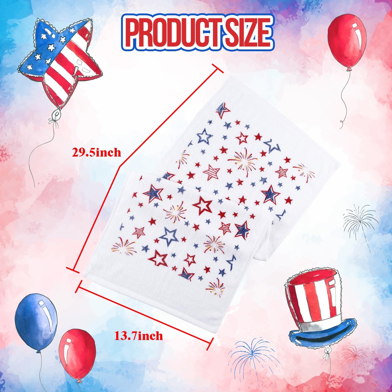 2-Pack Patriotic 4th of July Towels