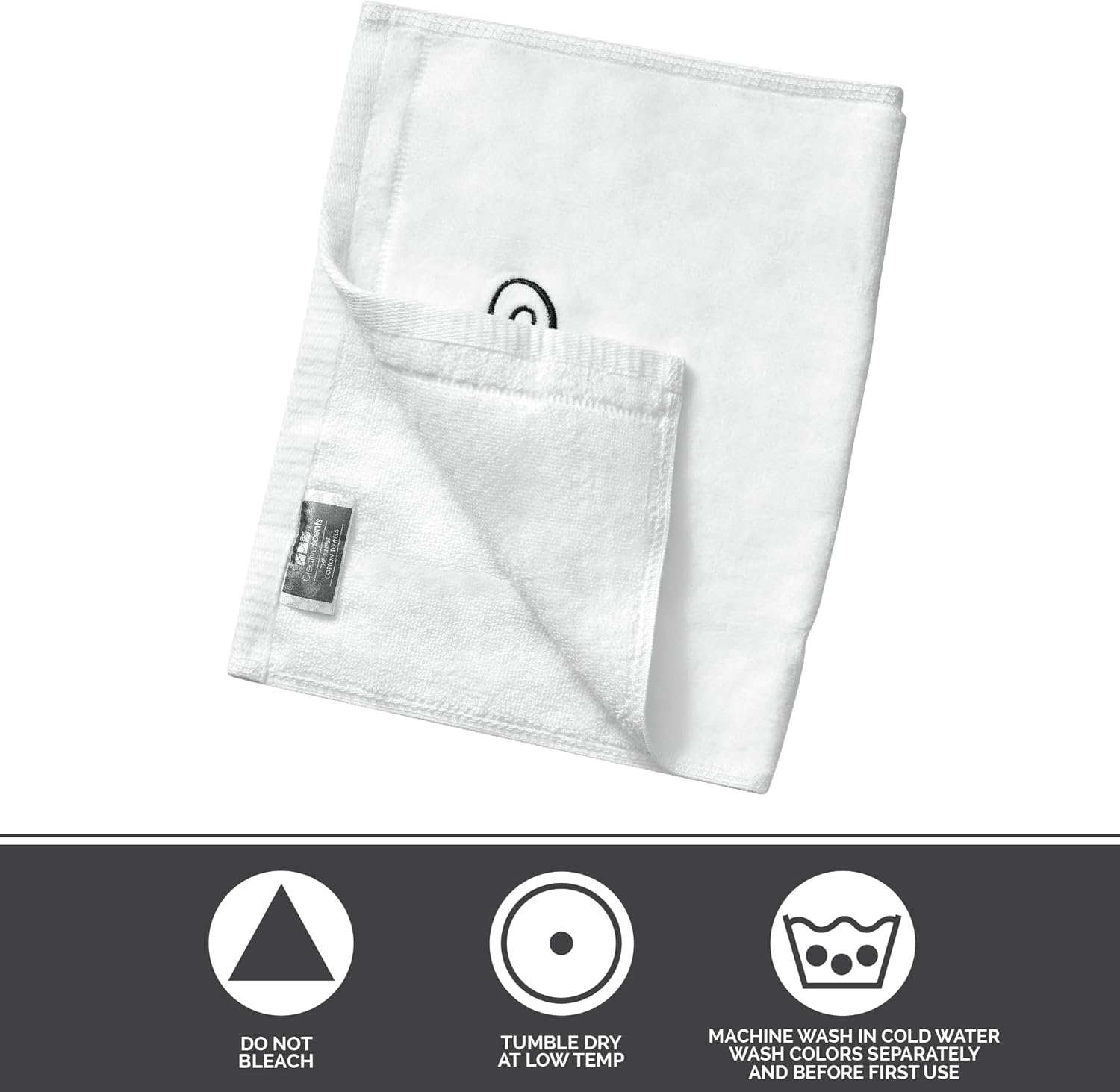 Personalized Towels with Initials in 11x18 Size