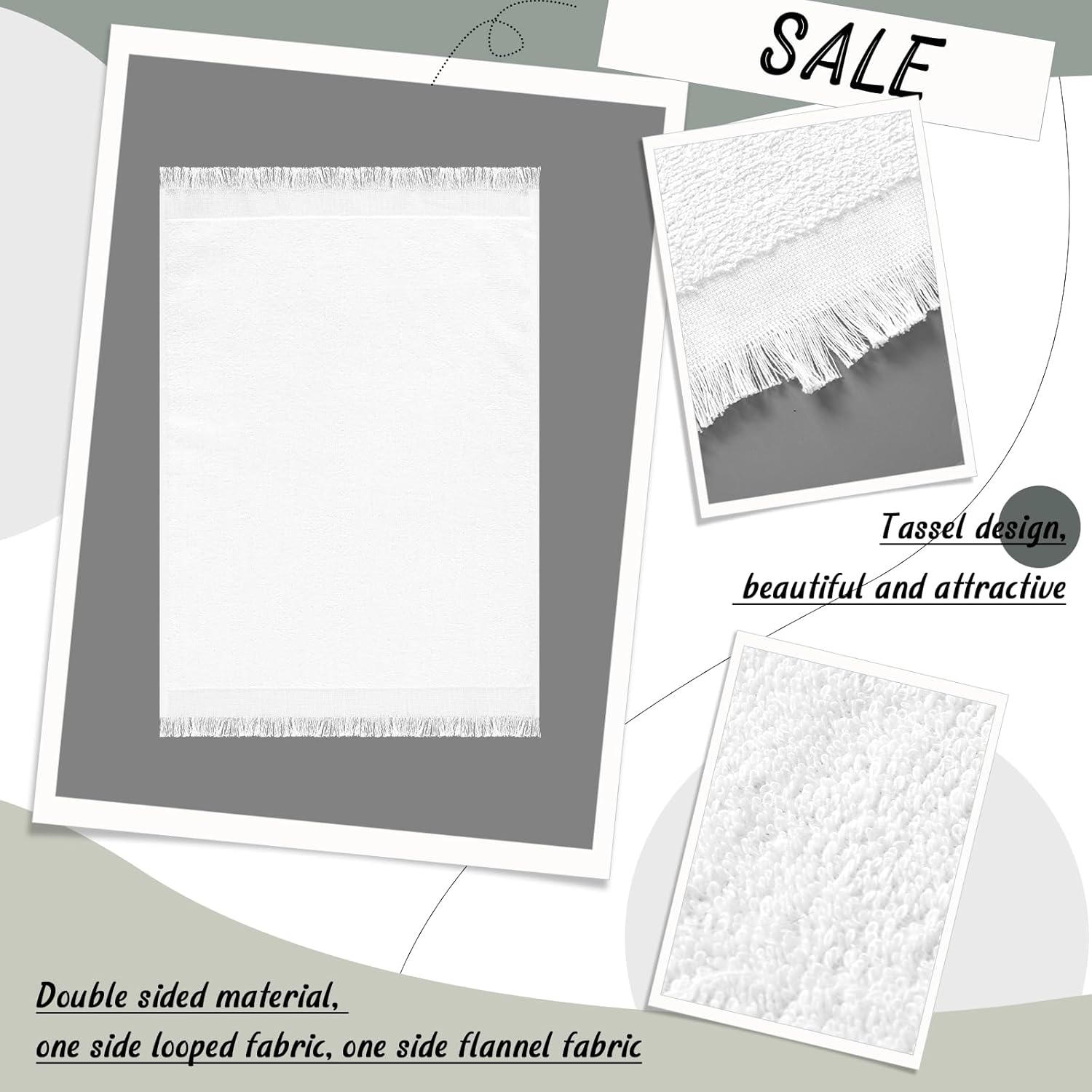SmoothNovelty 24 Pcs Fingertip Towels