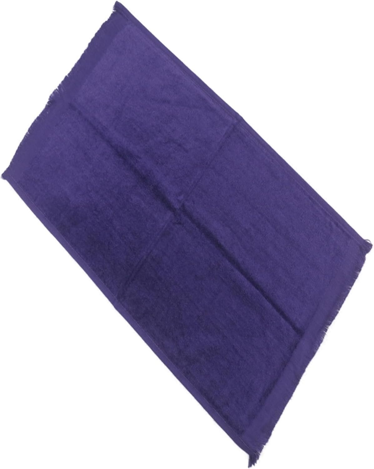 Luxurious 12 Fringed Velour Towels Purple Perfect for Relaxing Butions