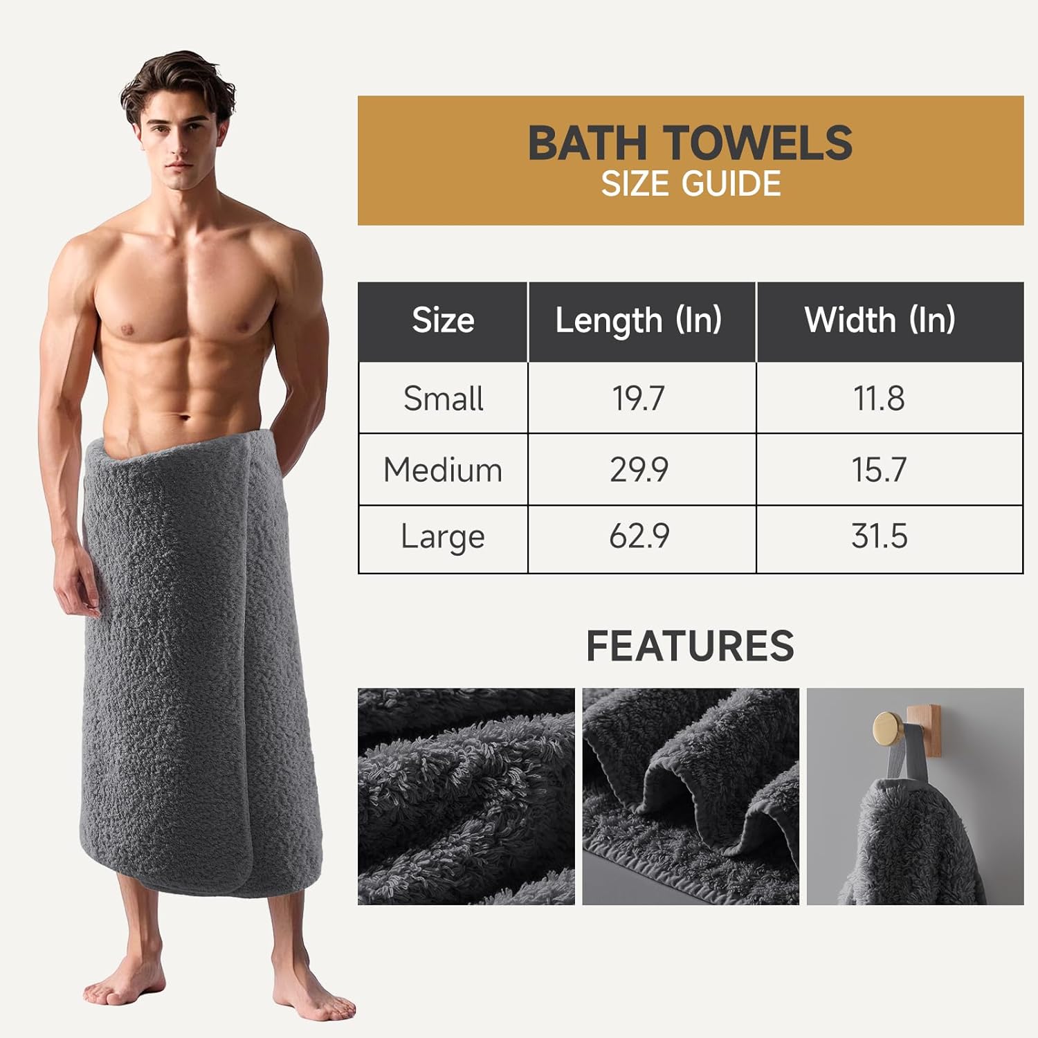 900GSM Luxury Thickness Bath Towels