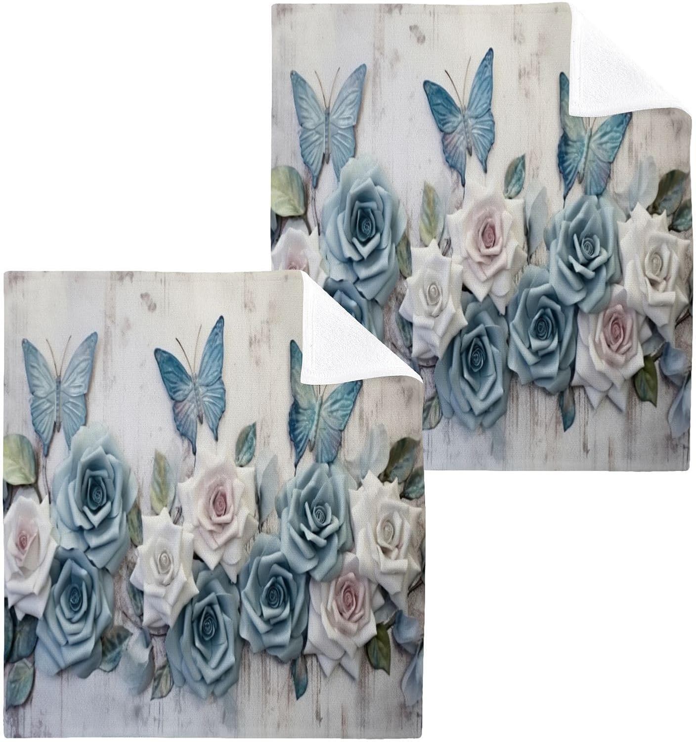 High-Quality Butterfly Washcloth Set