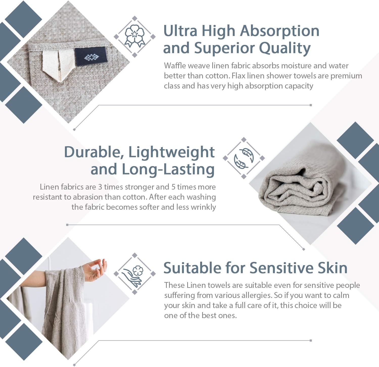 Extra Large Linen Bath Towel