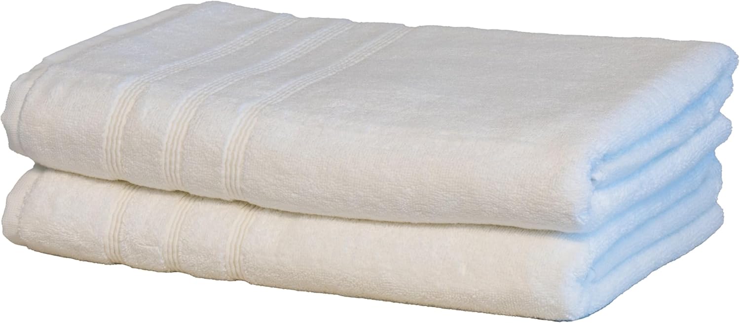 Luxury bath towels combining bamboo and Turkish cotton