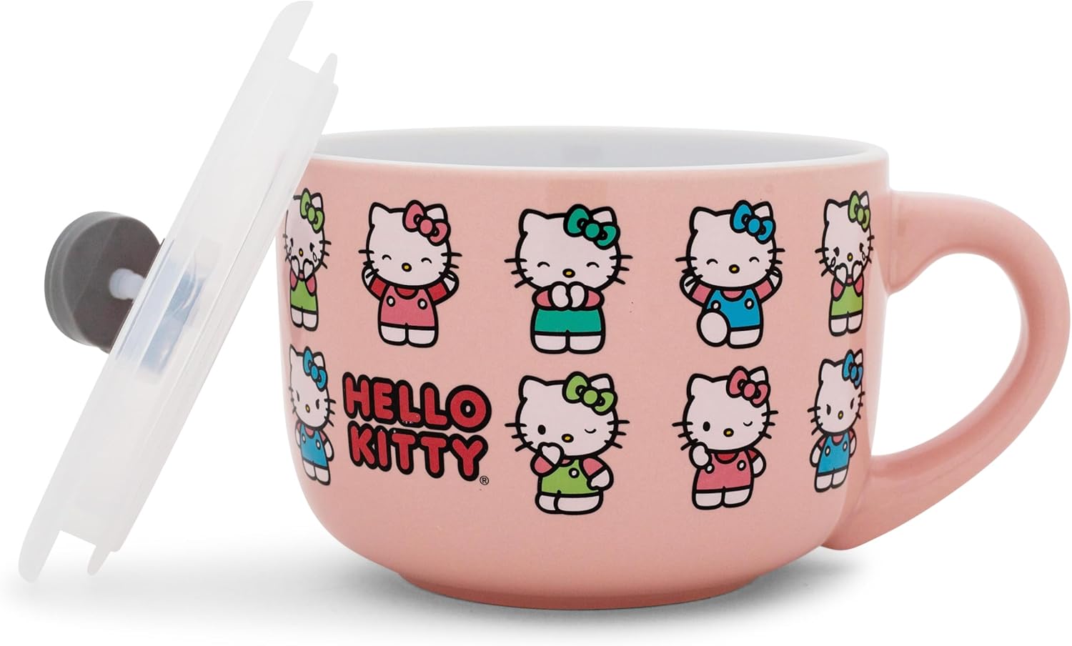 Silver Buffalo Sanrio Hello Kitty Soup mug with Lid