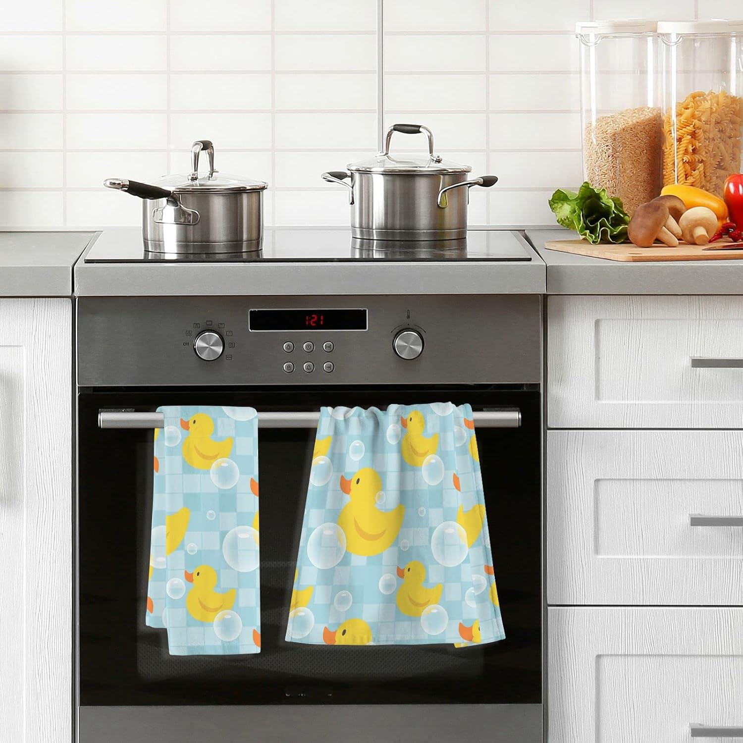 Pfrewn Yellow Ducks Bath Towel Set - 16x30