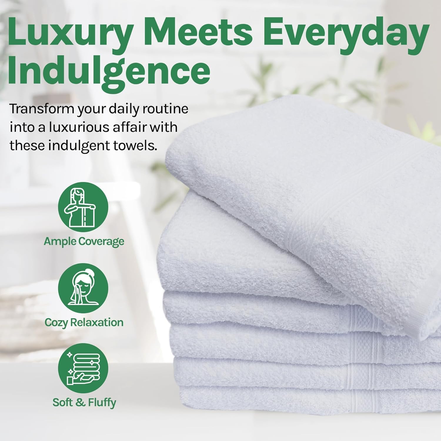 Towels N More 6 Pack 20x40 Gym Towels