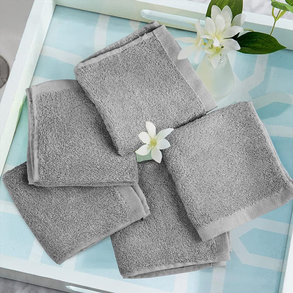 Luxury Washcloth Set for Babies Adults - Soft Reusable