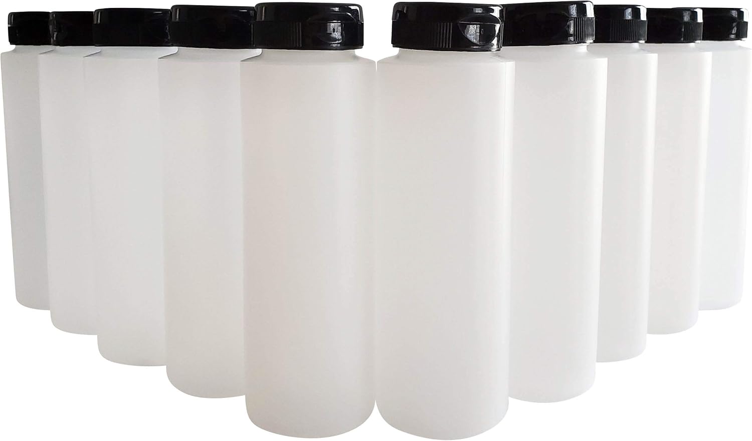 HDPE Squeeze Bottles 8oz 10-Pack