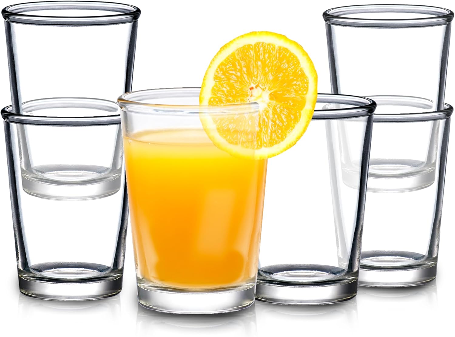 SOUL ONE 5 oz Small Juice Glasses Set of 6