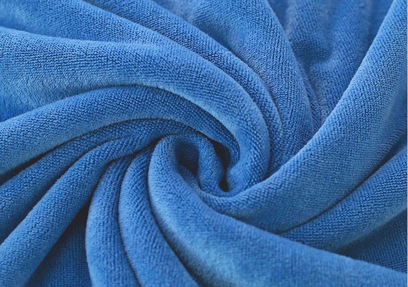 MYLSMPLE Luxury Microfiber Bath Towel 36x72 inch Light Blue