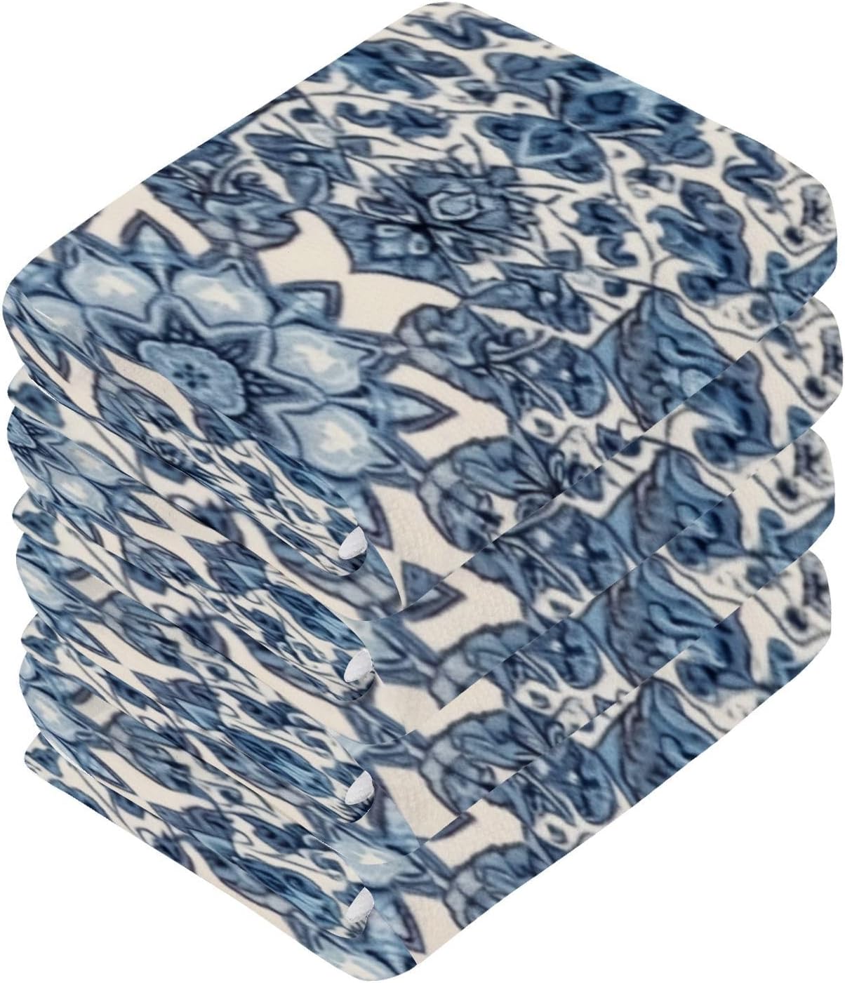 YETTASBIN Blue Texture Washcloths 2 Pack 1