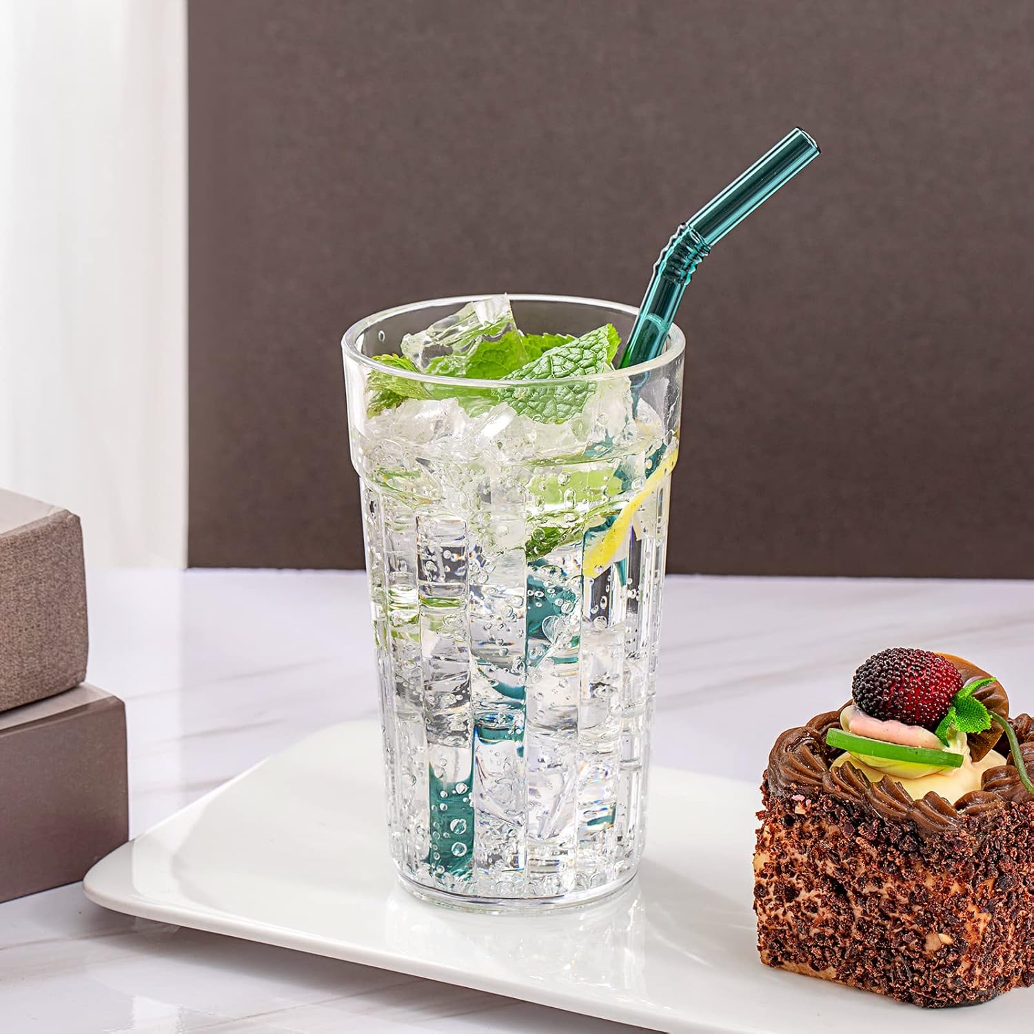 10oz Small BPA-Free Plastic Drinking Glasses Set of 10