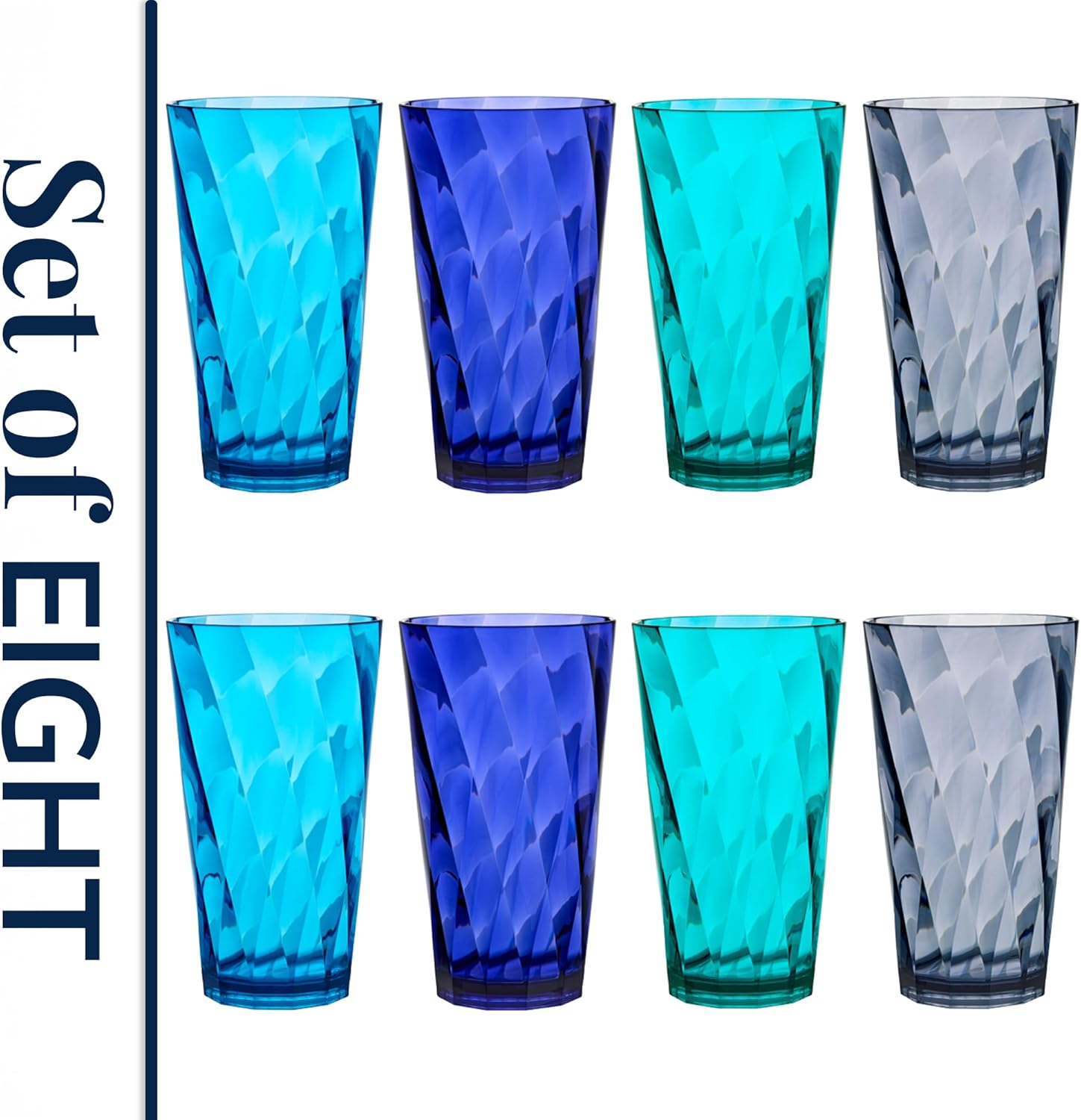 Charming Chalice in coastal blue and grey Made in USA BPA-free