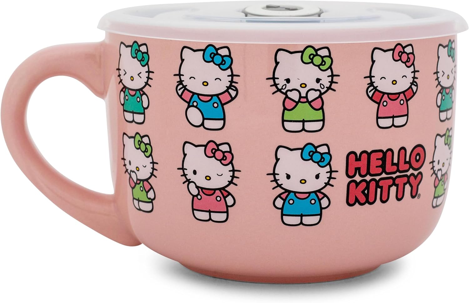 Silver Buffalo Sanrio Hello Kitty Soup mug with Lid