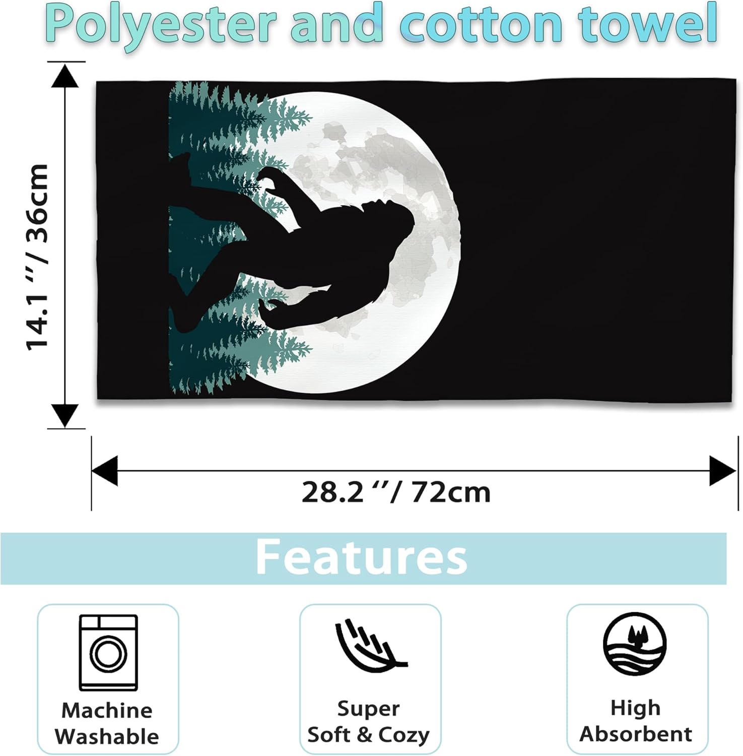 Forest Moon Soft Hand Towels Set
