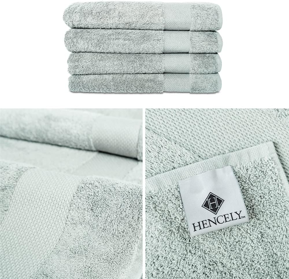 Luxury Soft High Absorbent bath towel set of 4