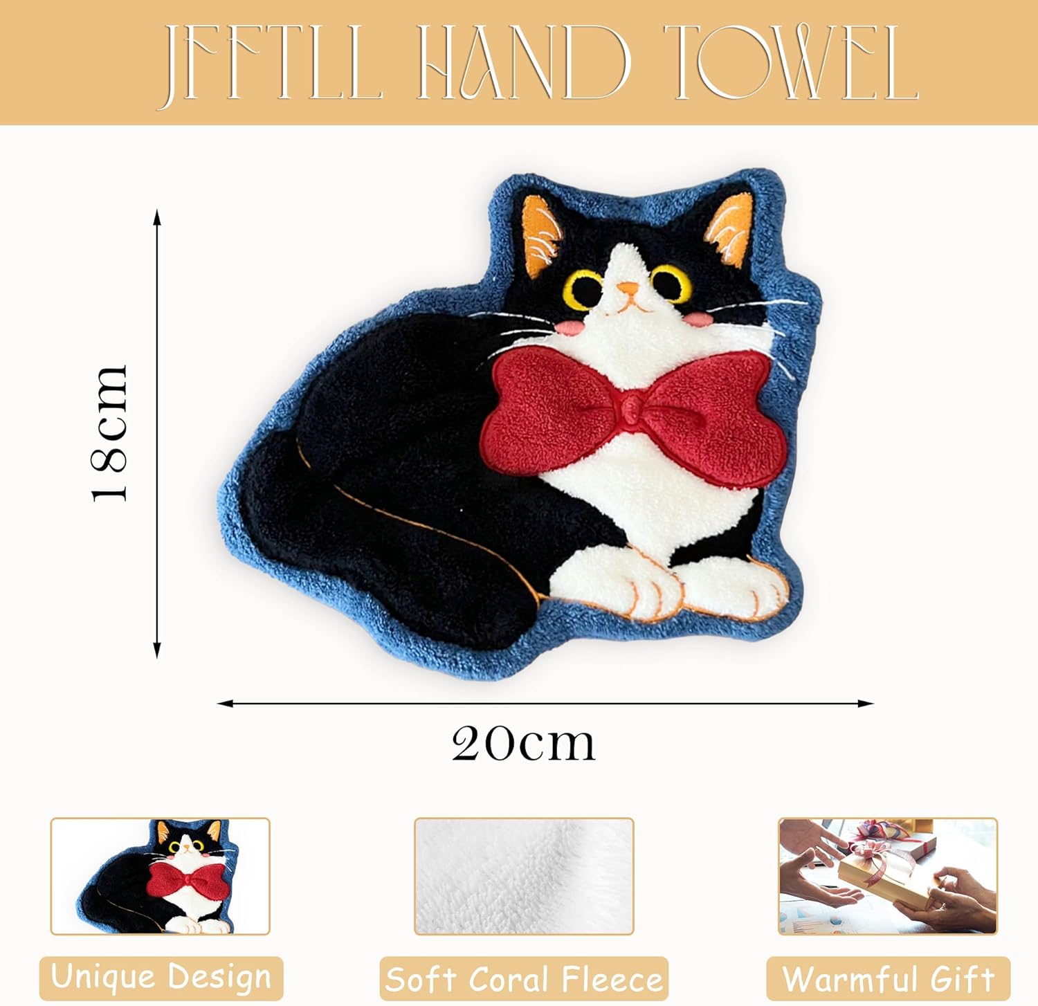 Coquette Red Bow Tuxedo Cat Towels for Home Kitchen