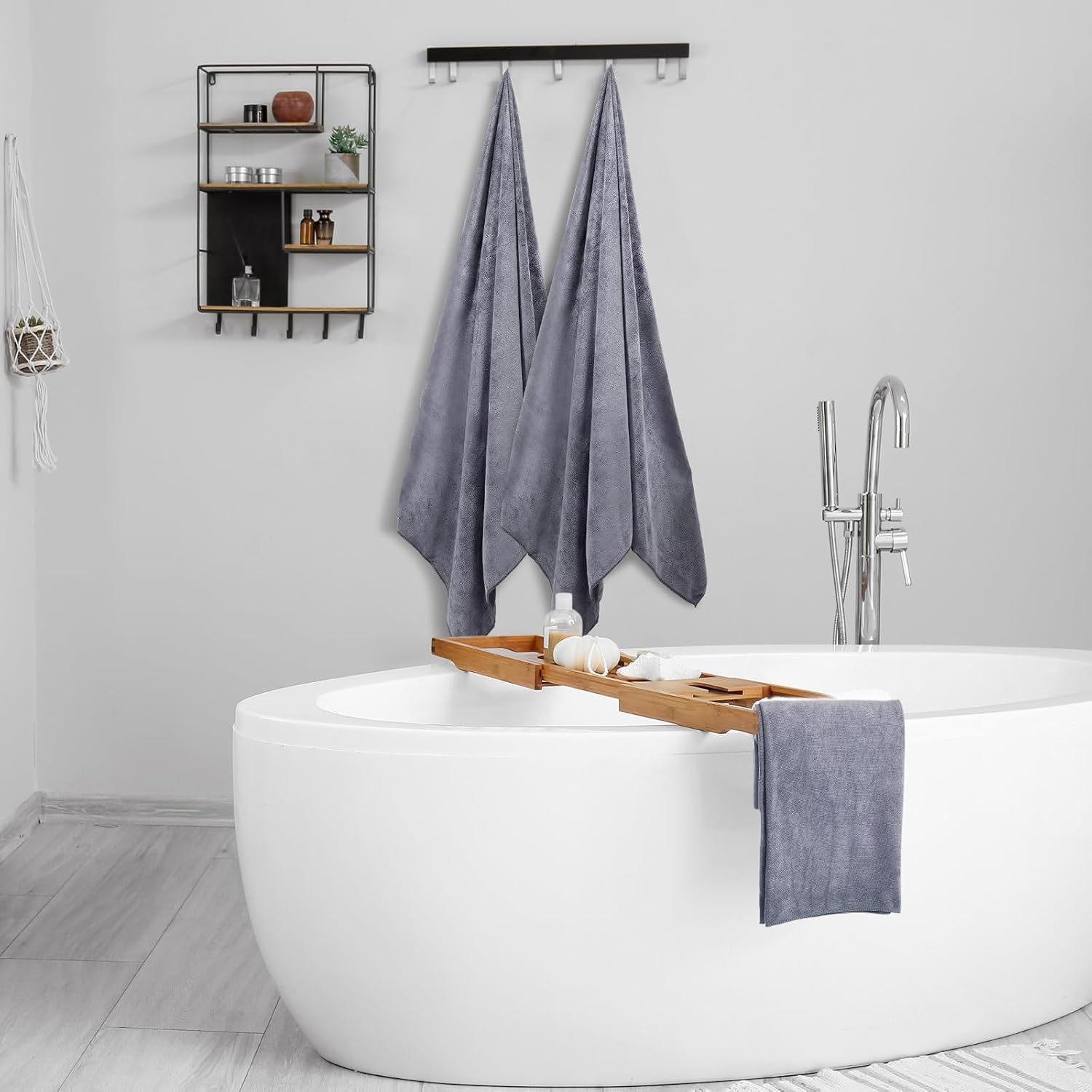 Mixweer 40 x 80 Inch Oversized Fleece Bath Towel