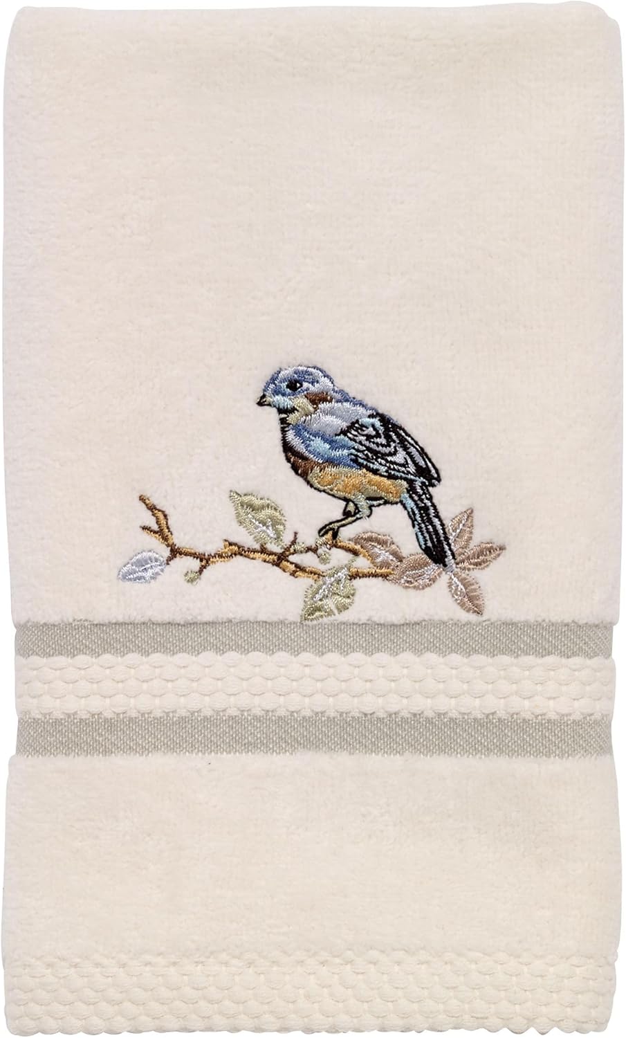 Avanti Linens Love Nest Collection Ivory Fingertip Towel Small