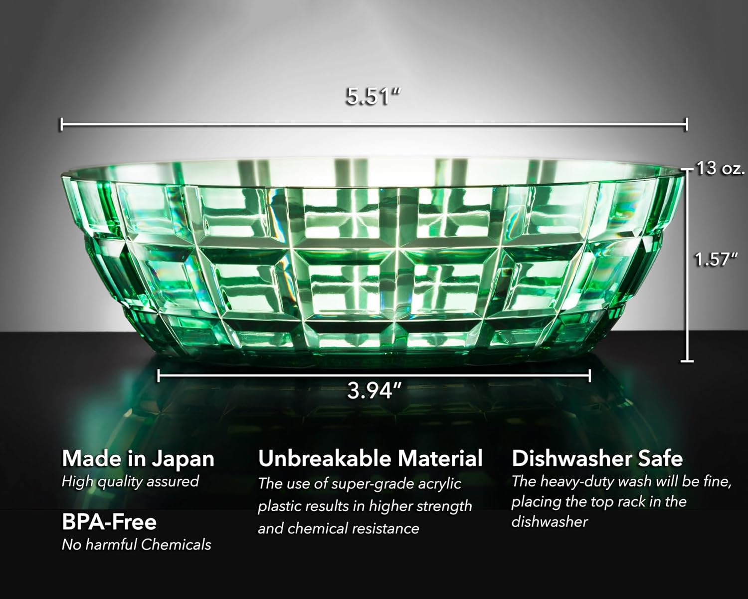 Sturdy Acrylic Bowl Set Perfect for Everyday Use or Special Occasions