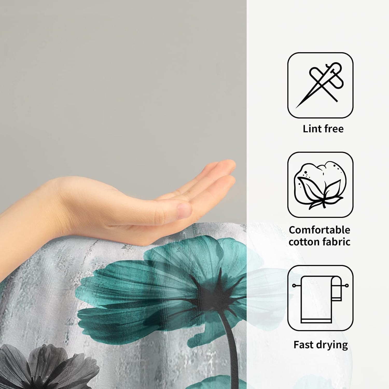 Elegant Floral Towels Set for Bathroom and Beyond