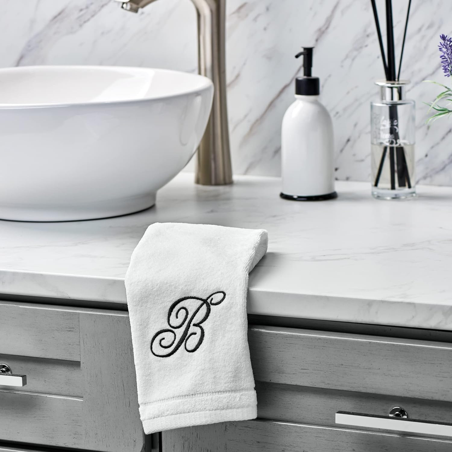 Personalized Towels with Initials in 11x18 Size