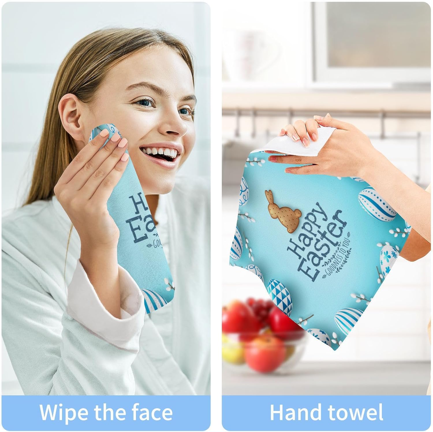 Easter Bunny Soft Washcloth Set