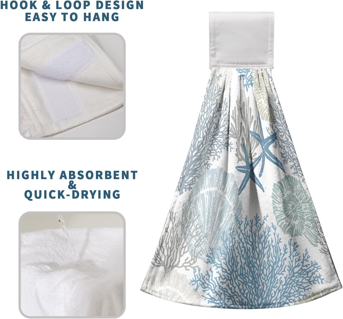 Coastal Nautical Towels 2-Piece Set