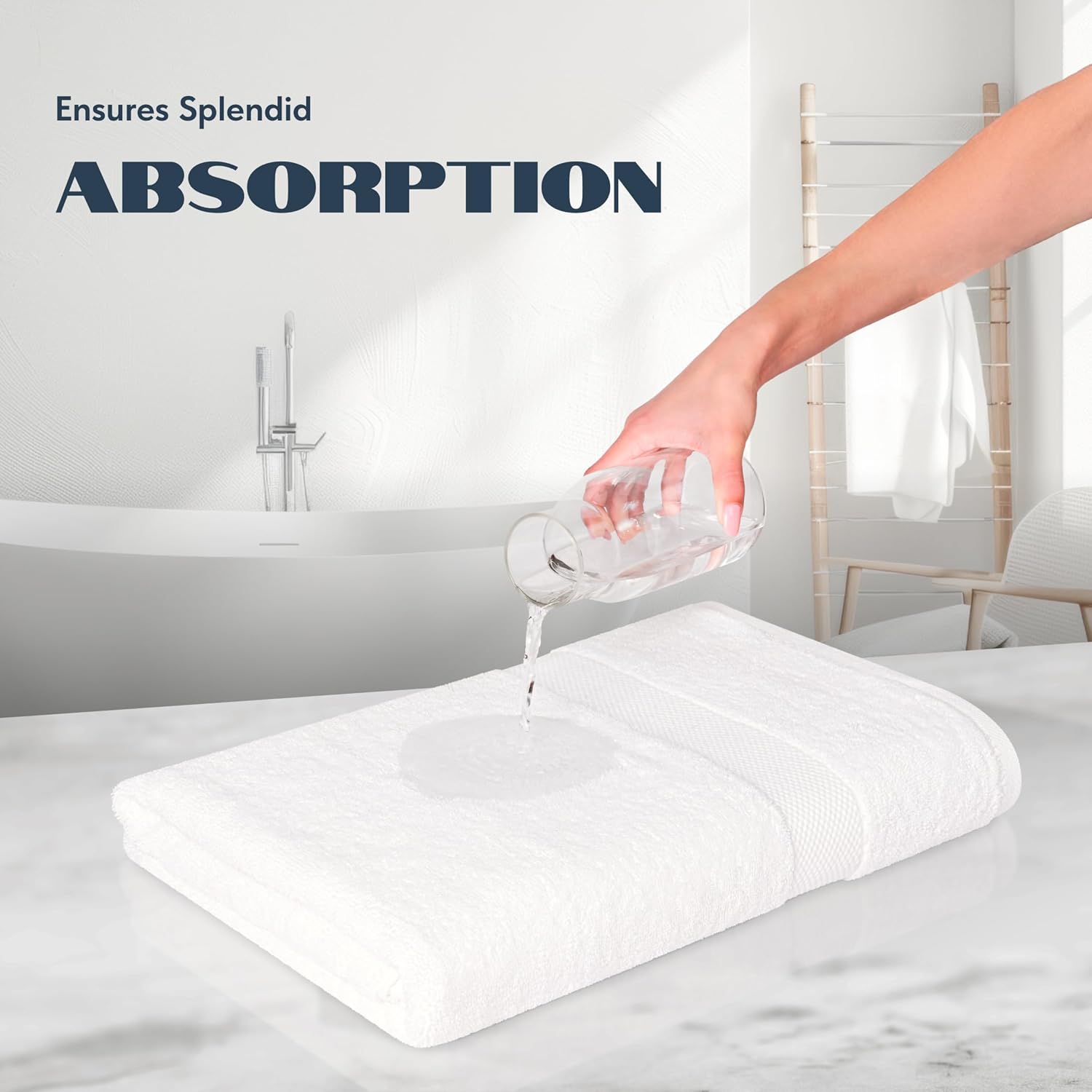 White Classic Extra Large Bath Sheets 2 Pack