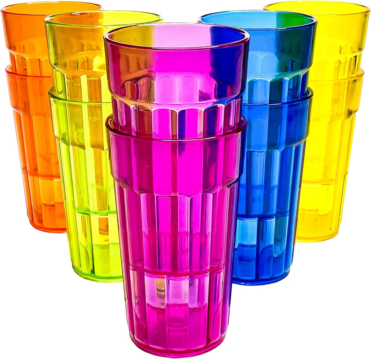 BPA-Free 10-Pack Small Drinking Glasses Perfect for Daily Use