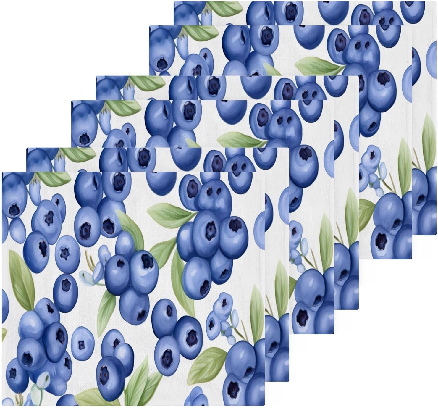 Perfect Soft Baby Washcloth Reusable 12x12-inch Blueberry Absorbent Towels