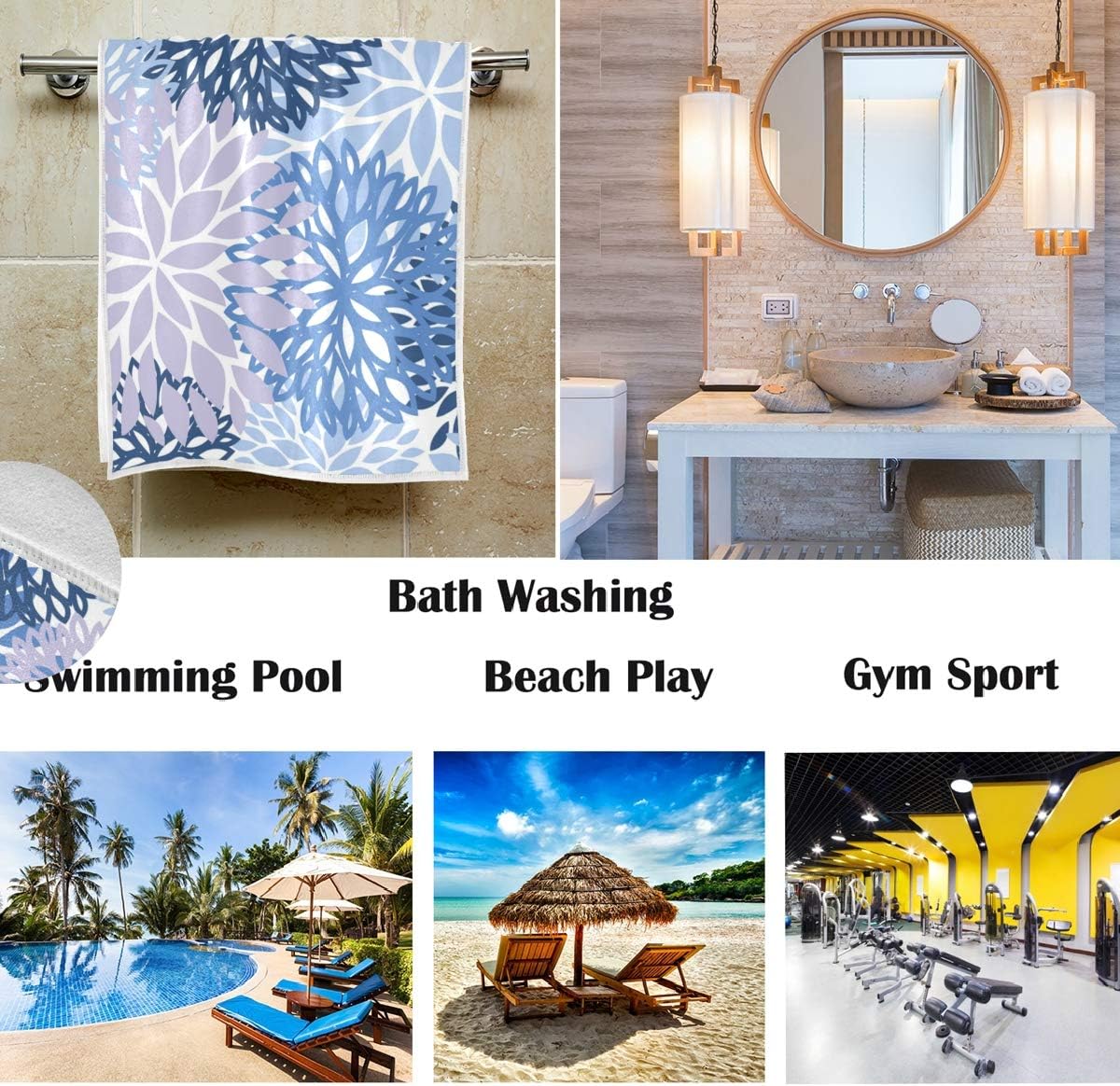Chrysanthemum Bathroom Towels