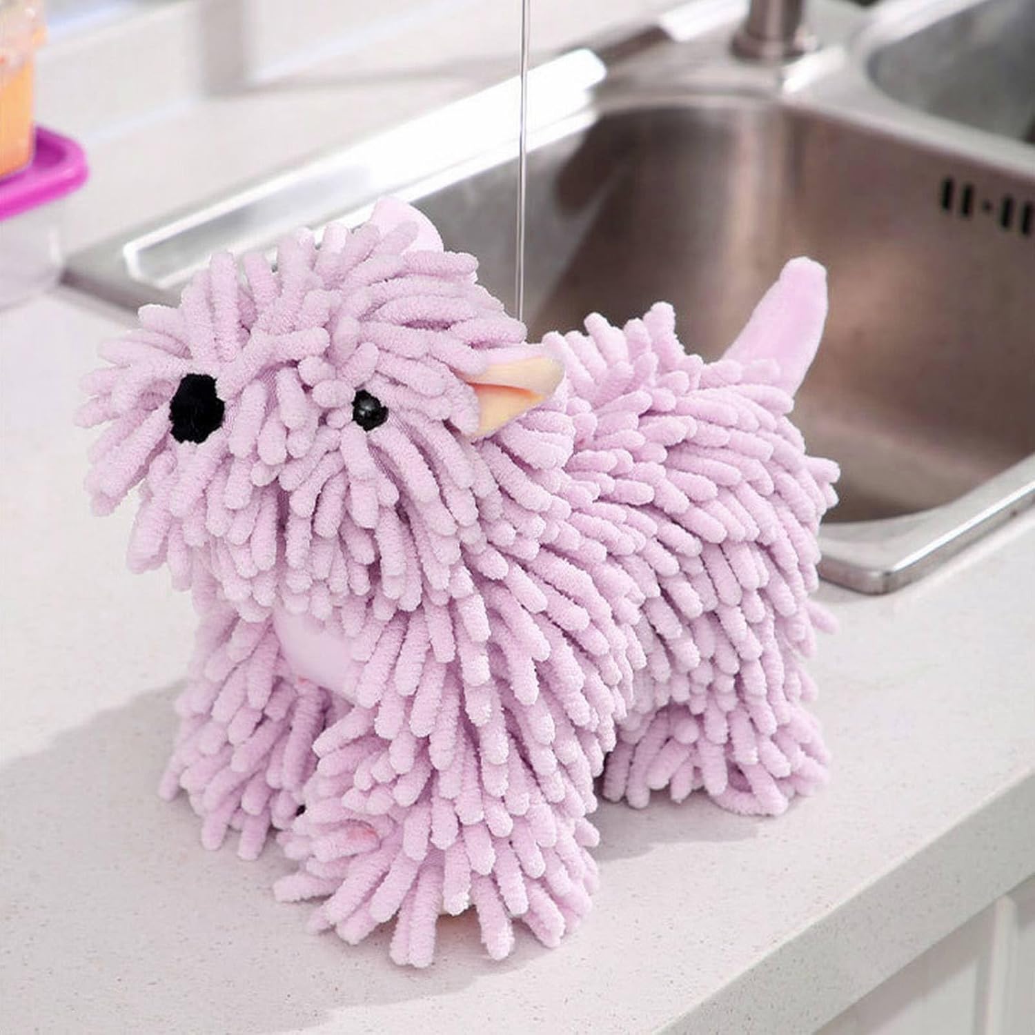 Chenille Towel Ball Premium Soft Absorbent Hand Towel for Home Use