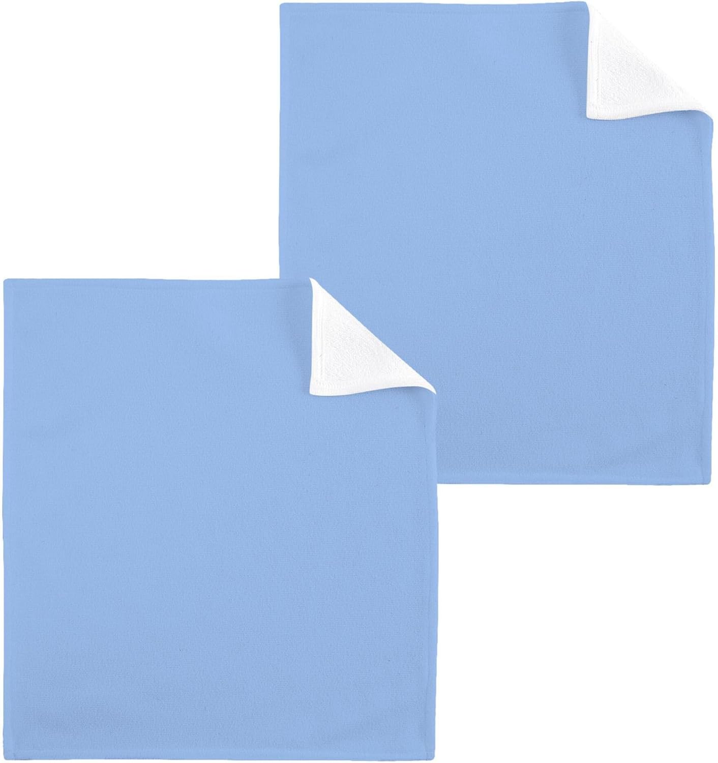 Blue Washcloth Set 2-Pack - Soft Reusable