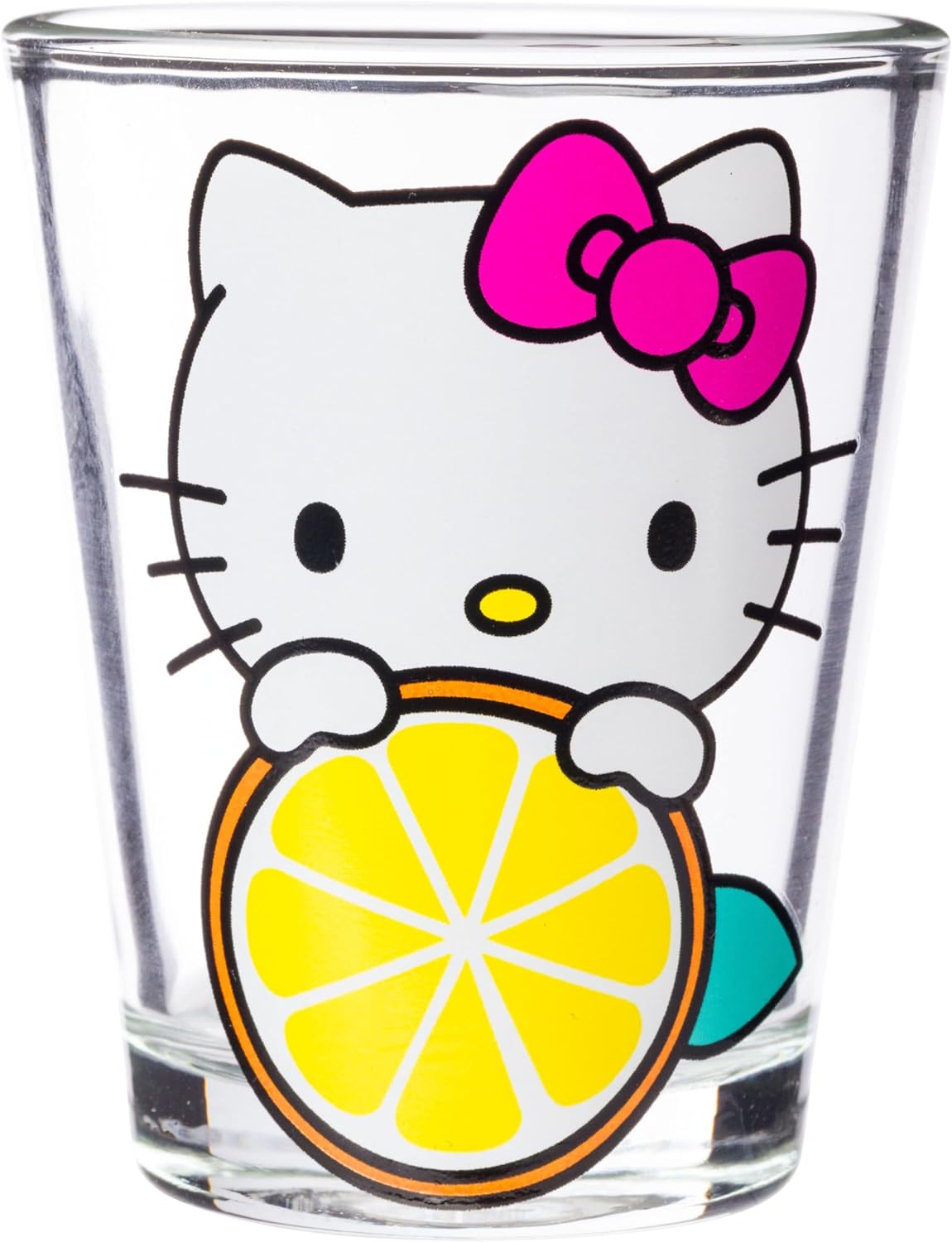 Silver Buffalo Sanrio Hello Kitty Fruit Strawberry 4 Pack Mini Glass Set