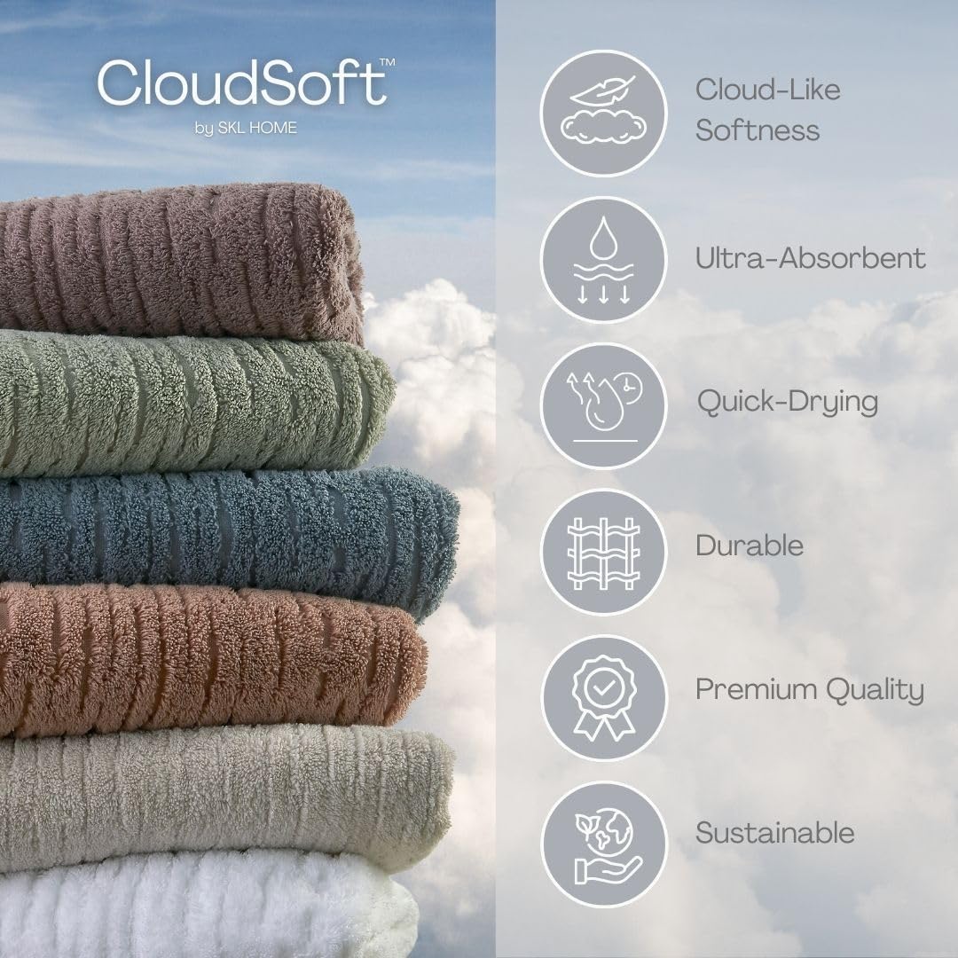 CloudSoft Cotton Luxury Towel Set